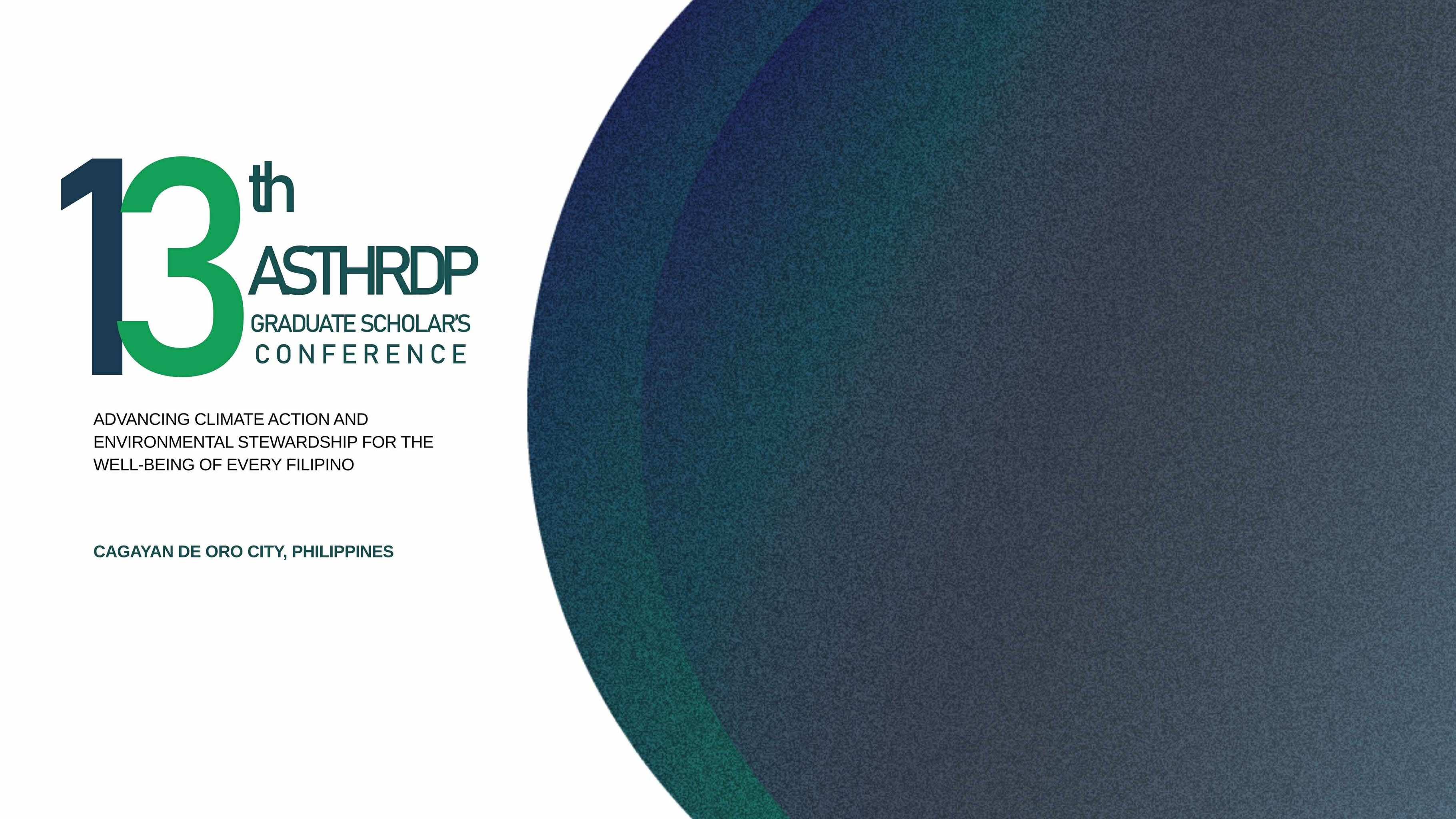 13th ASTHRDP Graduate Scholars' Conference